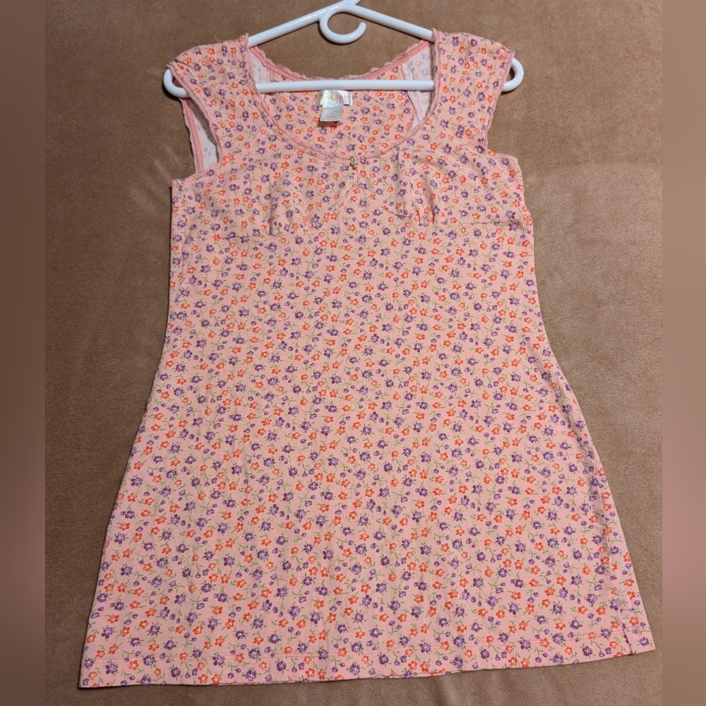 Jasmine & Ginger Floral Night Tee Cap Sleeves